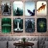 The Matrix Resurrections Decor Poster Vintage Tin Sign Metal Sign Decorative Plaque for Pub Bar Man Cave Club Wall Decoration
