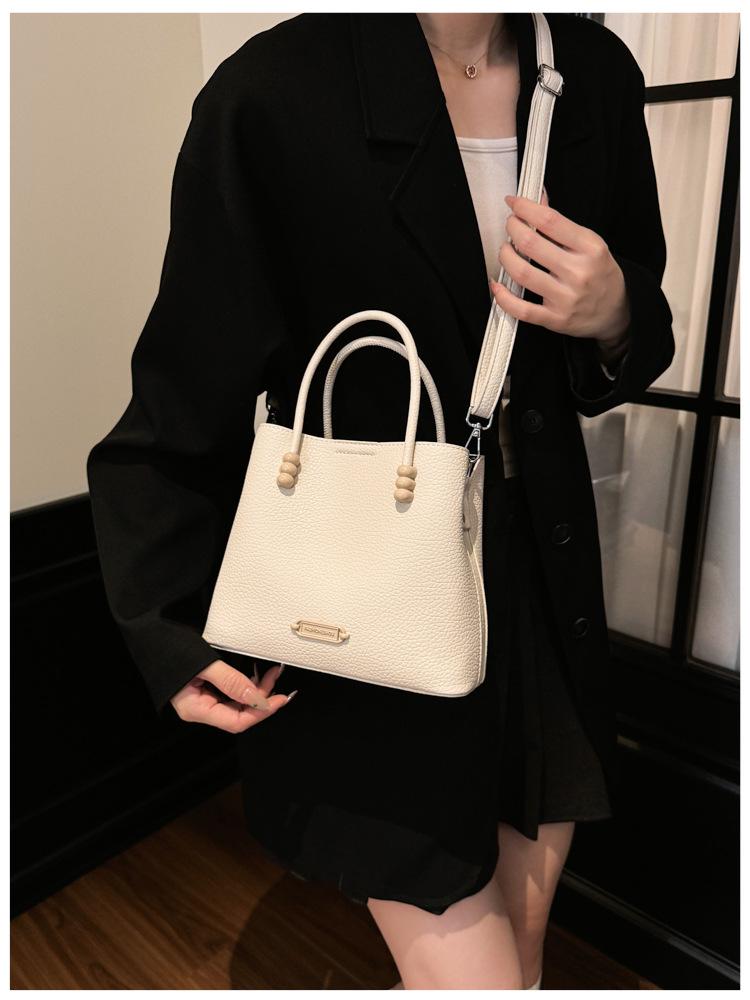 Trendy Large-Capacity Women's Handbag - 2026 Summer Fashion with Lychee Texture, Shoulder & Crossbody Style