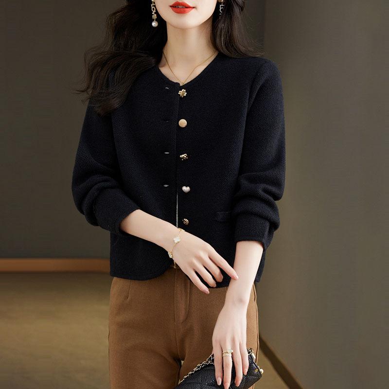 Malý kabátek ve stylu vůně pro dámské podzimní oblečení Nový styl Top Ležérní Volný Kardigan