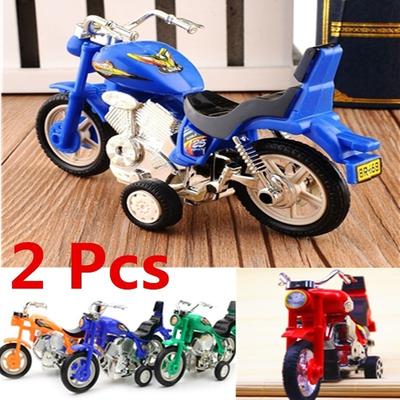 2 Pcs New Plastic Motorcycle  Motorbike Toy Model Vehicle Model Auto Model Hobby Toys Replace Kids G