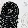3D Flower Appliques Chest Floral Clothing Patches DIY Satin Fabric Clothing Applique  For Women