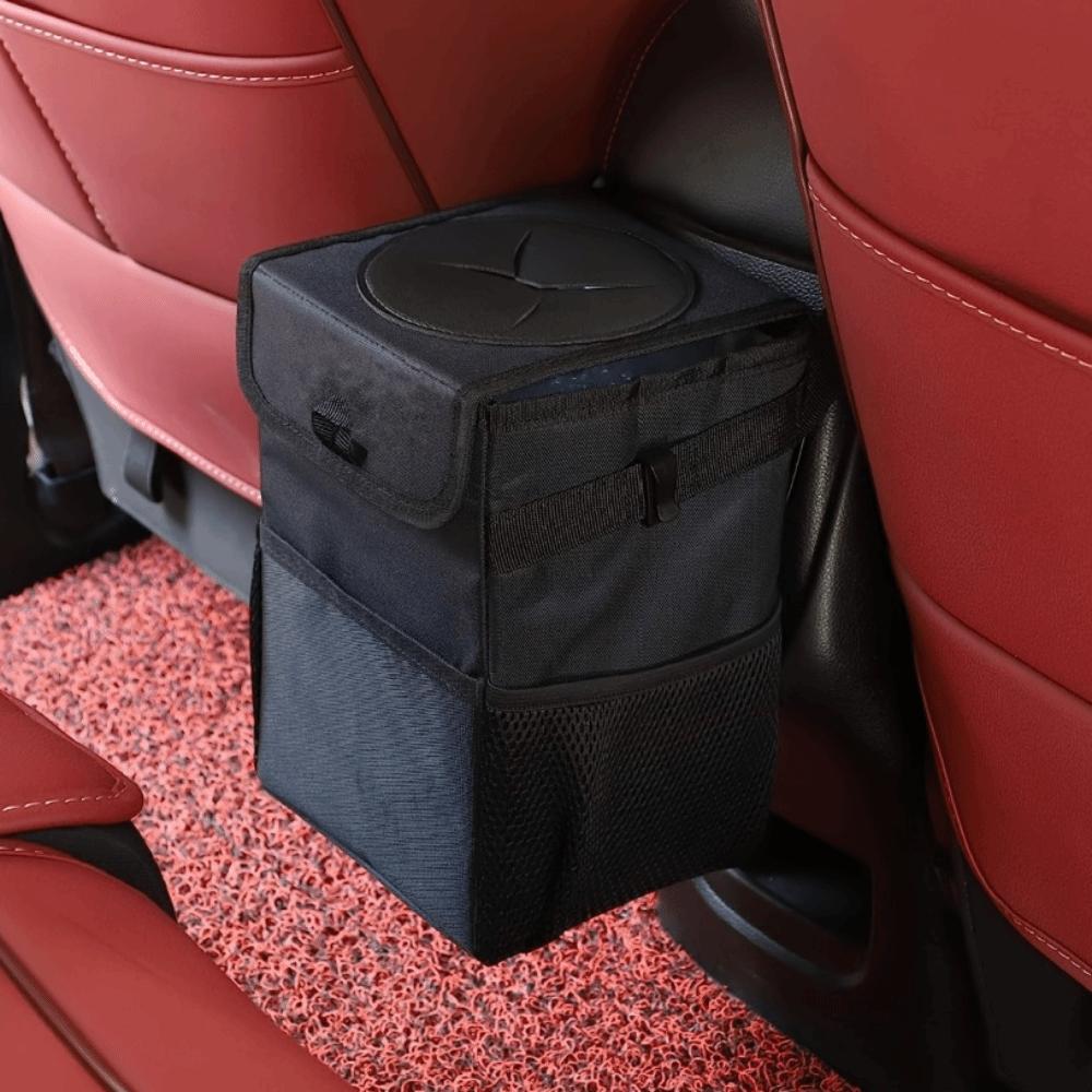 Auto Organizer Hanging Automotive Garbage Bin Storage Pockets Car Trash Bag Car Interior Supplies