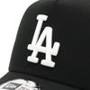 New Era 9FORTY A-Frame Trucker Mesh Cap, MLB Los Angeles Dodgers, LA Black, Letter Arch Paisley Under Visor, ONSPOTZ Exclusive, Free Size Unisex