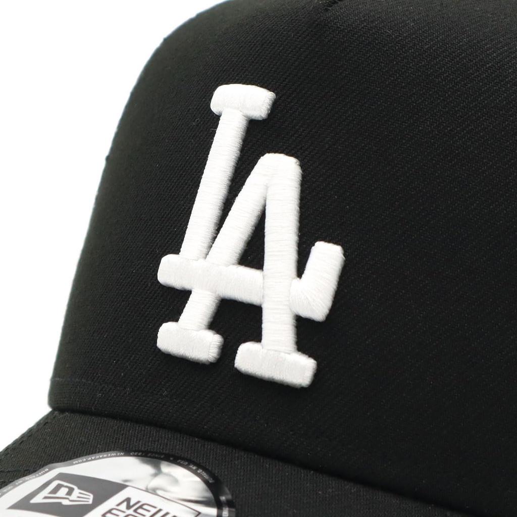 New Era 9FORTY A-Frame Trucker Mesh Cap, MLB Los Angeles Dodgers, LA Black, Letter Arch Paisley Under Visor, ONSPOTZ Exclusive, Free Size Unisex