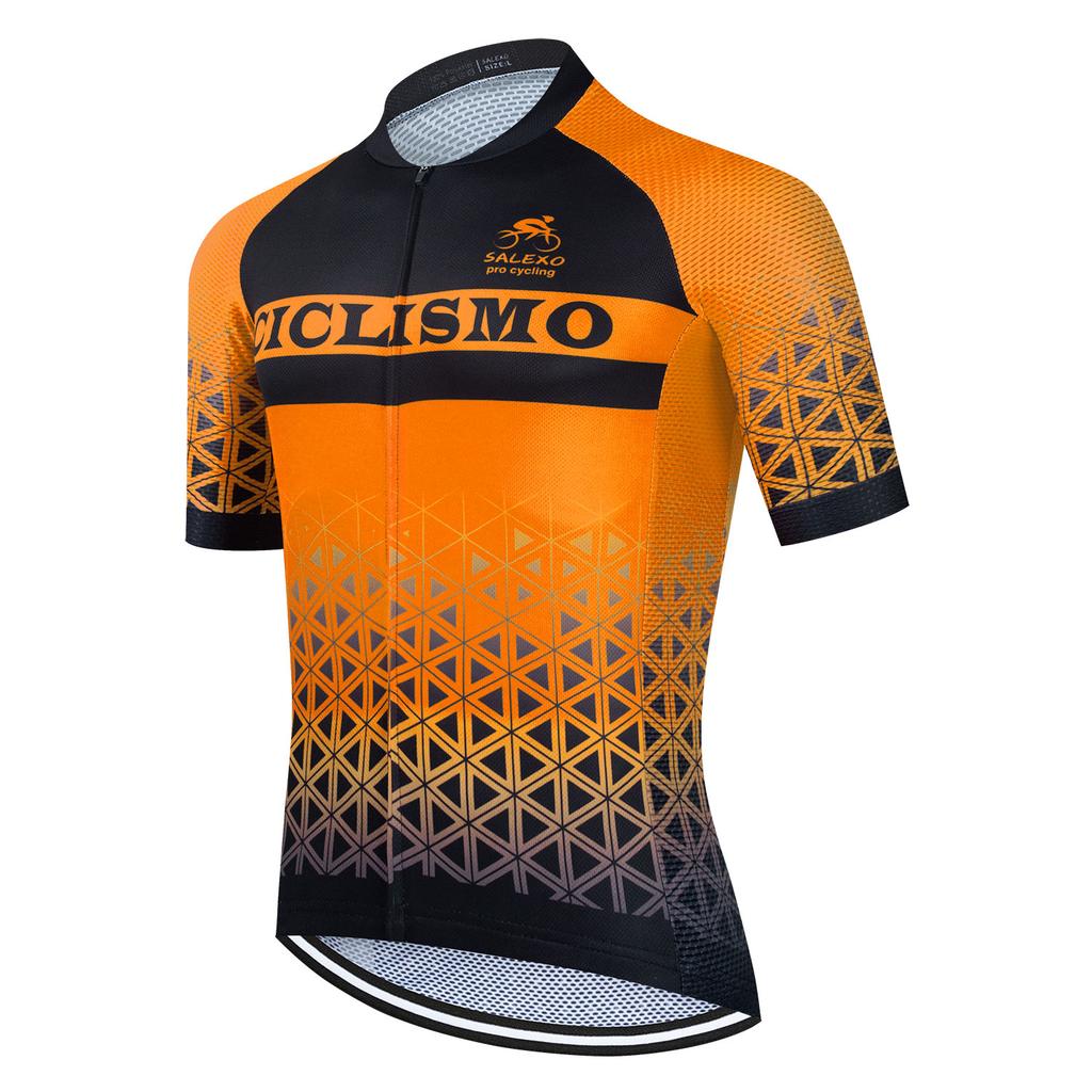 Salexo 2025 Cycling Clothes Summer Men Cycling Jersey Set Triathlon Riding Bike MTB Bib Pants Suit Short Sleeve Cycling Clothing