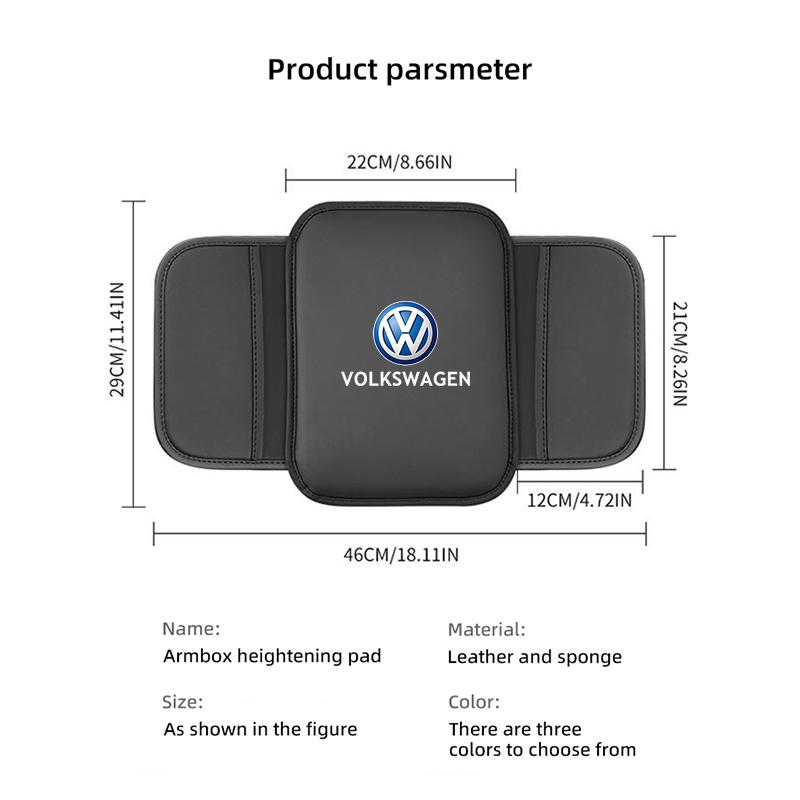 2026 Horké Pro Volkswagen VW Auto Polštářek pod loketní opěrku Podložka pod loketní opěrku Vnitřní úložná taška Příslušenství Pro VW GTI Polo Golf Passat Tiguan