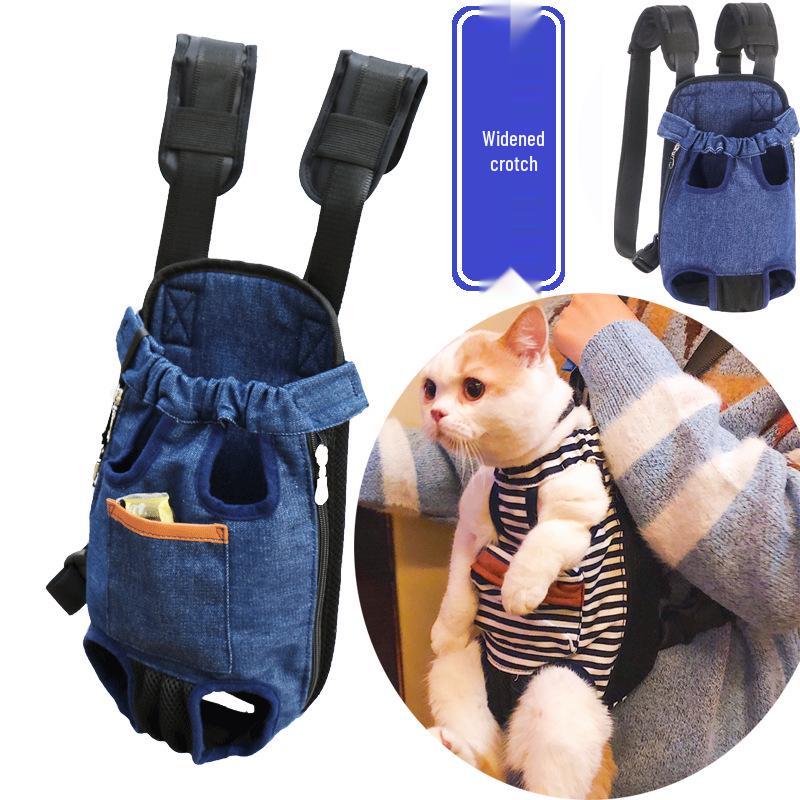 Pet-Friendly Dual-Shoulder Backpack for Cats and Dogs