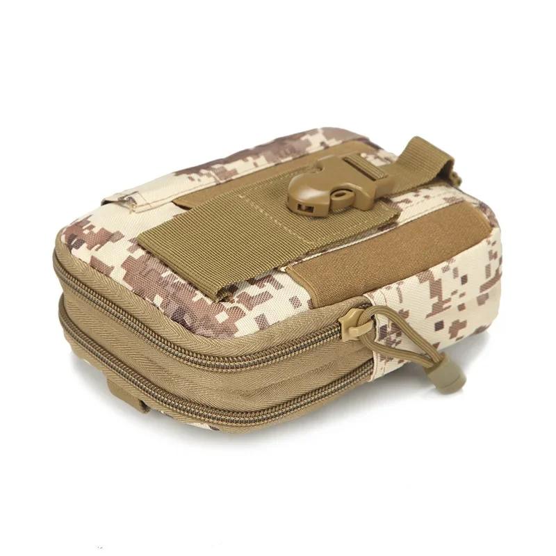 Outdoor Tactical Molle Pouch Belt Men Waist Pack Bag Small Pocket Waist Pack Running Pouch Travel Camping Bags Soft Back