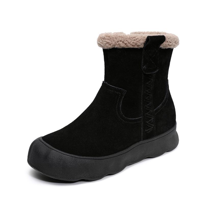 Snow Boots - New Style, Thickly Padded, Thick Cotton Shoes, Thick-soled, Short Boots