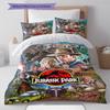 Jurassic Pattern Bedding Quilt Set Quilt Cover Pillowcase Home Decoration Gift (1 * duvet cover + 2 * pillowcase, without core)