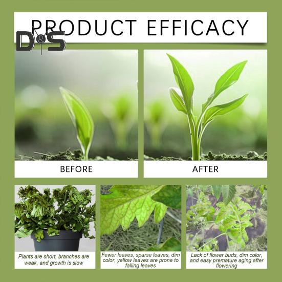 Proszek Aktywator Gleby Nawóz Bogaty w Składniki Odżywcze Stymulator Wzrostu Roślin Proszek do Aktywacji Gleby do Mieszanki Doniczkowej Siewek Kompost Rośliny Doniczkowe Zewnętrzne