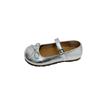 Bow shallow mouth word with Mary Jane shoes new retro flat ballet single shoes women