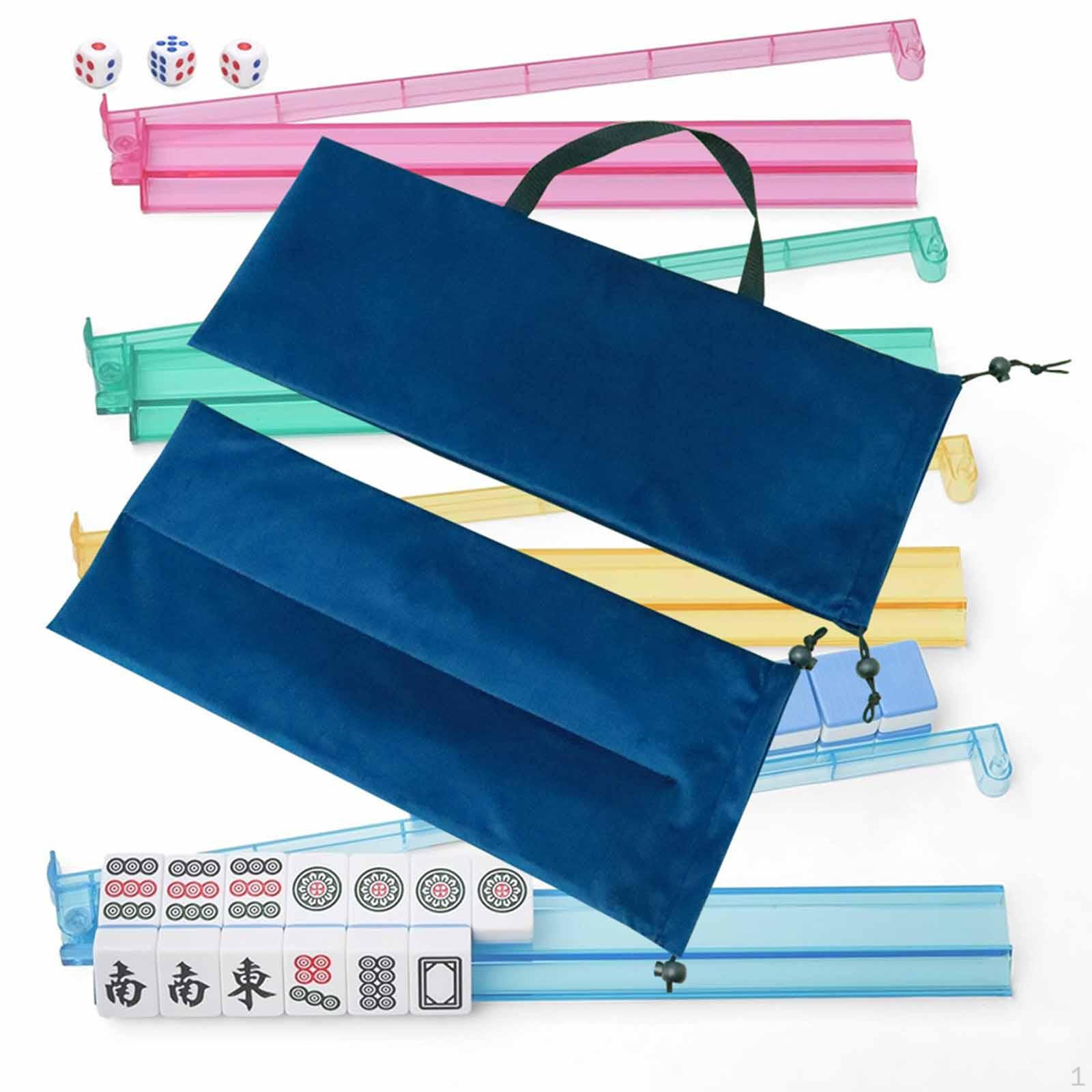 

Mahjong Rack Storage Bag Empty Drawstring Tote Handbag Portable Sleeve Pouch for Pushers