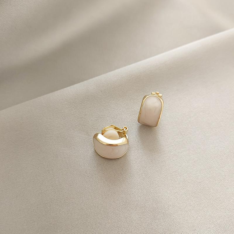 Элегантные ретро клипсы с жемчужной кисточкой для непроколотых ушей