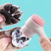 Pet Paw Cleaning Brush, Dog Foot Washer Silicone Double-Sided Massage Brush, Plastic Pet Foot Cleaning Tool with Soft Bristles F