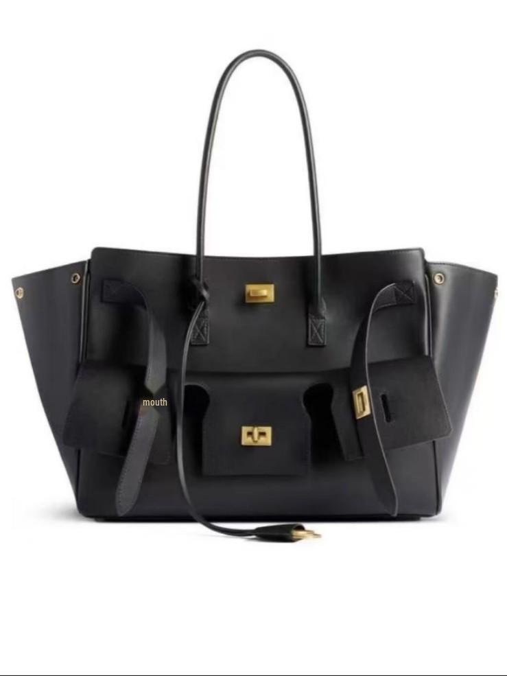 Brand New Bel Air Cowhide Tote Bag: Large Capacity Shoulder & Handbag, Unisex Casual Style