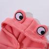 Hooded Dog Spring Coat Frog Pullover for Cold Weather Two-Legged Clothing