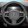 High-Quality Leather Steering Wheel Cover for Volvo V60 V90 XC90 S60 Anti-Skid Car Handle Four Seasons Interior Accessory