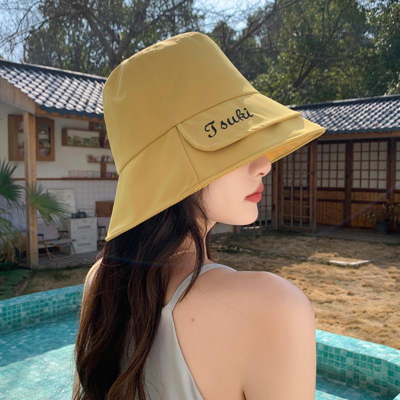 Spring Hat Women's Versatile Design Bucket Hat Sunscreen Sun Hat Summer Sun Hat Show Washbasin Hat