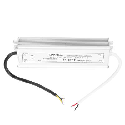 BERM Waterproof Power Supply Aluminum Alloy Switch Transformer Driver DC24V 50W LPV‑50‑24