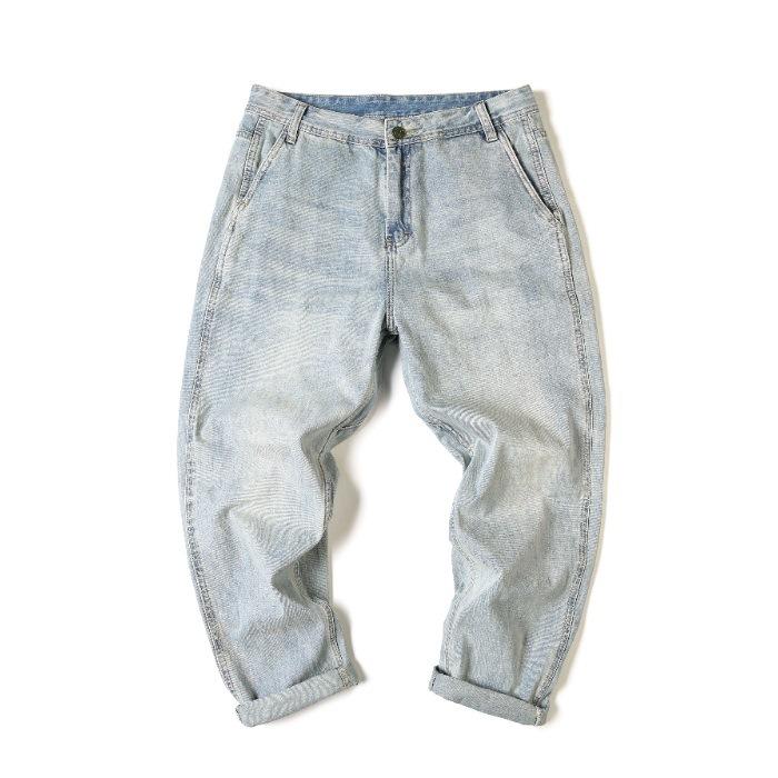 New Spring and Summer Classic Loose Straight-fitting Jeans Versatile High Street Style