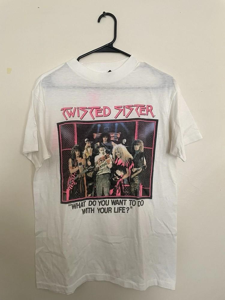 Винтажная футболка группы Twisted Sister “I Wanna Rock” Репринт AN51823 Унисекс Футболка S