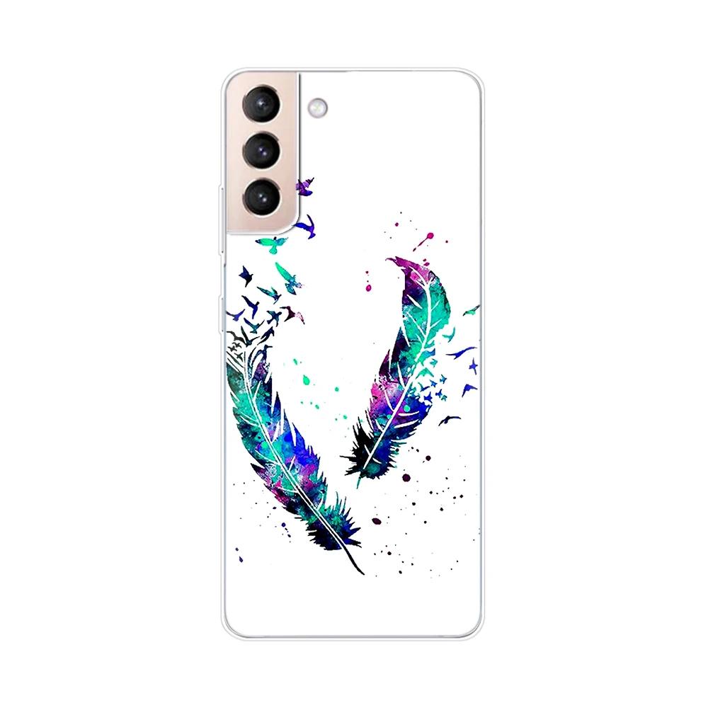 For Samsung Galaxy S21 S 21 FE Plus Case Soft TPU Phone Back Cases Cover for Samsung S21 Ultra GalaxyS21 Silicone Phone Case