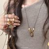 Vintage Acorn Pendant Necklace Women's New Antique Long Sweater Chain Accessories