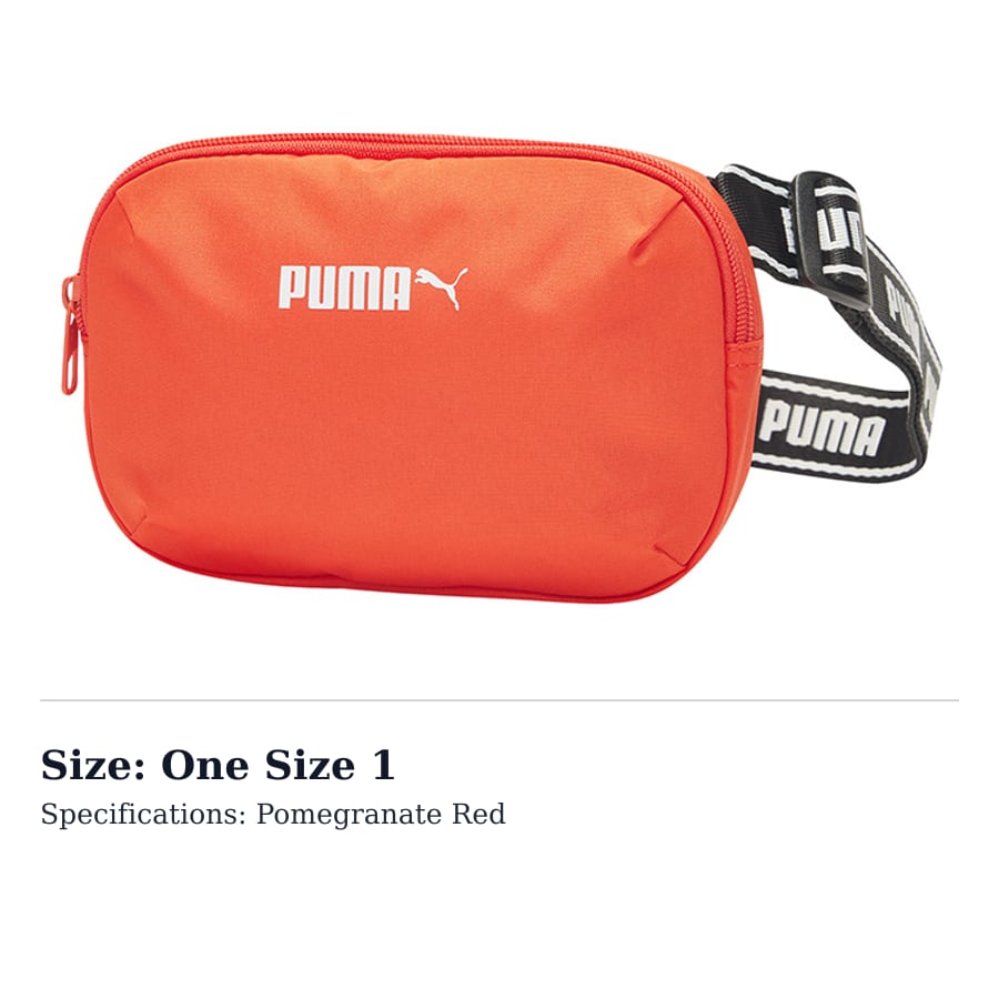 PUMA Fabric Crossbody Bag, Shoulder Bag Regular Unisex Pomegranate Red 078575-02
