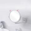 Wall Mounted Foldable Extending Arm Bathroom Mirror With Swivel Suction For Cosmetic Makeup No Drill Required