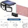 Solar Outdoor Lights: 74LED Outdoor Solar Lamp, Wall-mounted with Motion Sensor, Perfect for Garden, Courtyard, Garage, Porch.