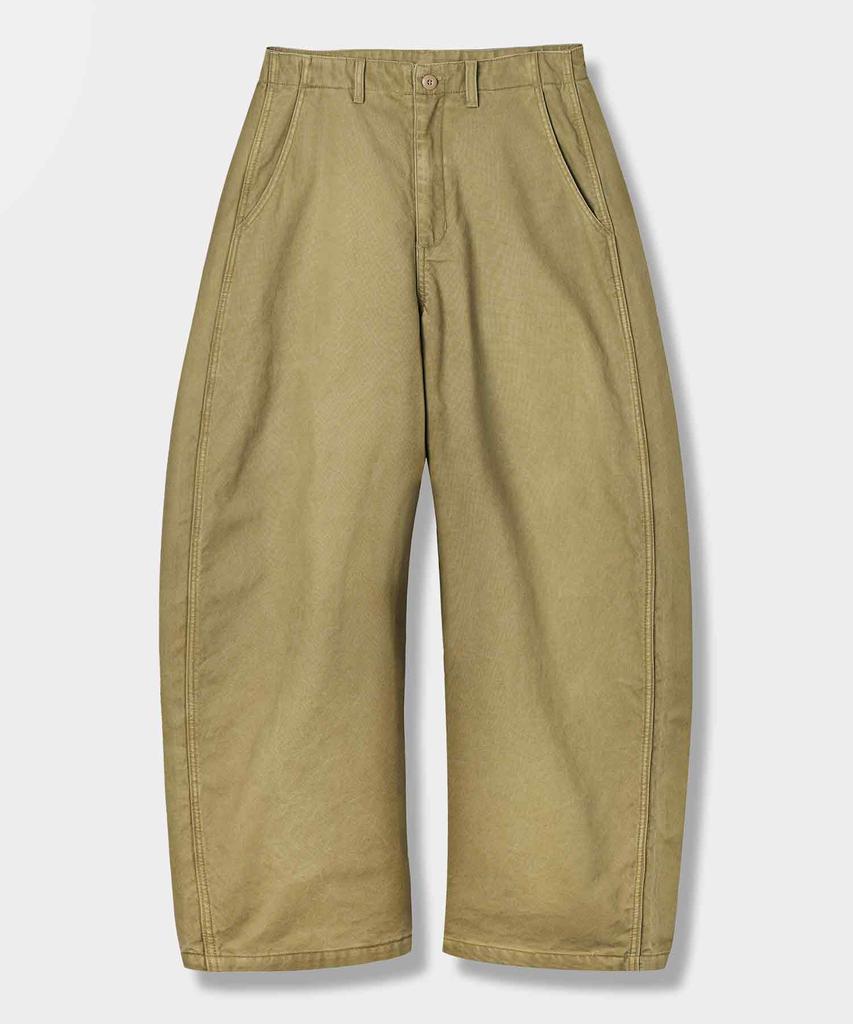 Yujen Basic Cotton Curved Chino Pants_3 Color