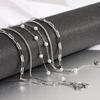 18K Gold Triple-Layer Chain Necklace with Pearl Accent - Stylish Stainless Steel Design for Women