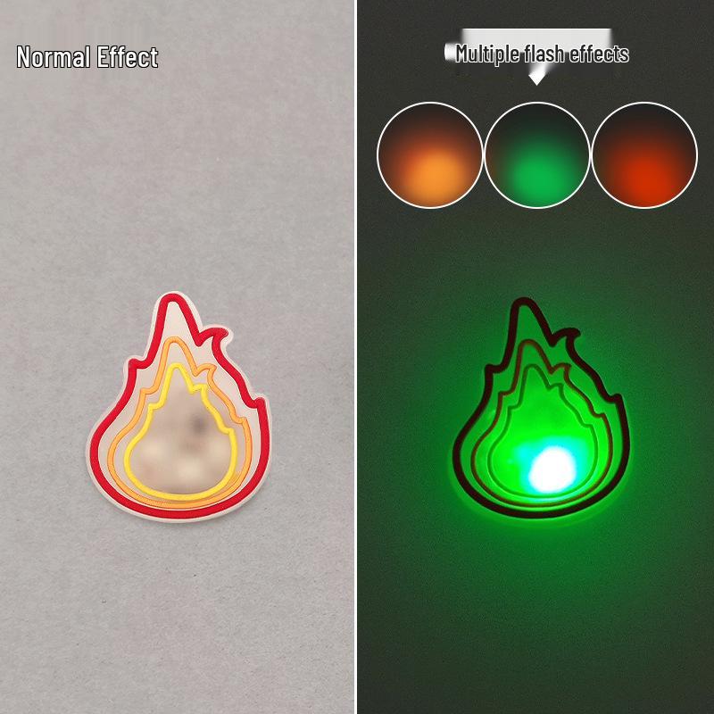 2025 Светодиодные светящиеся шармы для обуви кроксы - Мигающие забавные DIY аксессуары