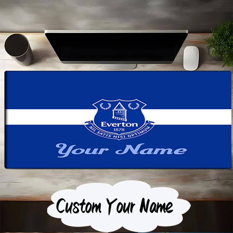 Custom Name Mouse pad Fc Everton Crest Design Mouse pad, Gaming Mouse Pad, keyboard pad, Desk Decor for computer notebook Fan Birthday Gift