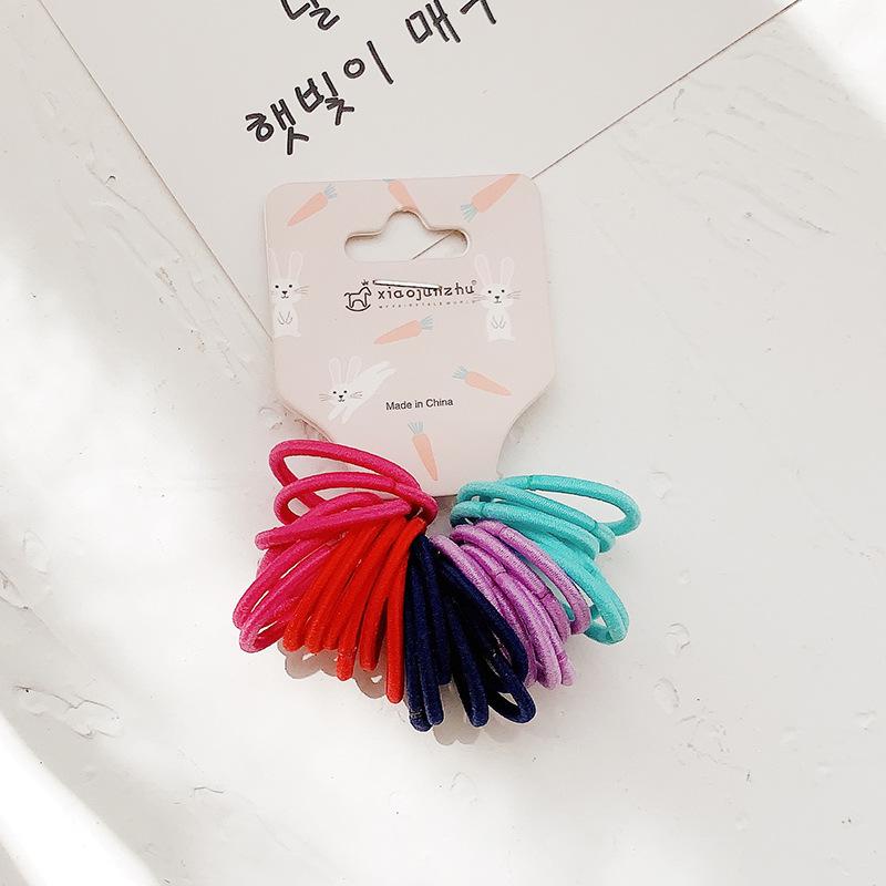 Cute Baby Rubber Bands Simple Hair Rope Set Children Accessories Girls Small Circle Elastic Hair Bands for Child