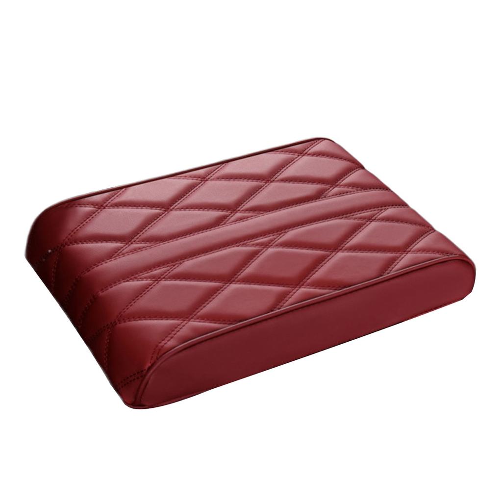 Car Armrest Box Mats Memory Foam Vehicle Arm Rest Box Pads Leather Center Console Covers Styling Interior Accessories