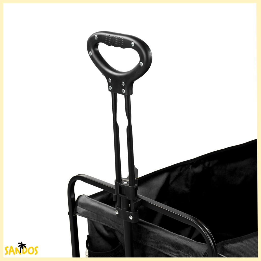 Sunshine beach stroller black foldable tourist beach trailer 100kg