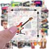 35pcs-50pcs Decals Music Retro Stickers Music Decals Stationery Stickers For Guitar Notebook Fridge