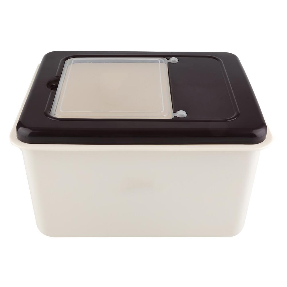 Portable Rice Storage Bin Kitchen Plastic Cereal Grain Bean Food Storing Box Food Container(#2)