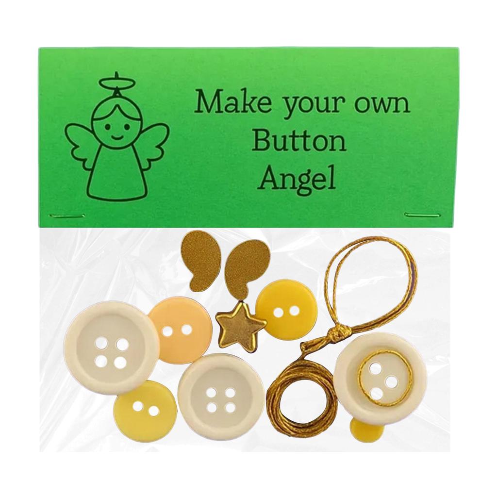 DIY Button Christmas Hanging Ornament Kit Christmas Decoration Set Christmas Ornament Kit for Holiday Decoration Xmas Party