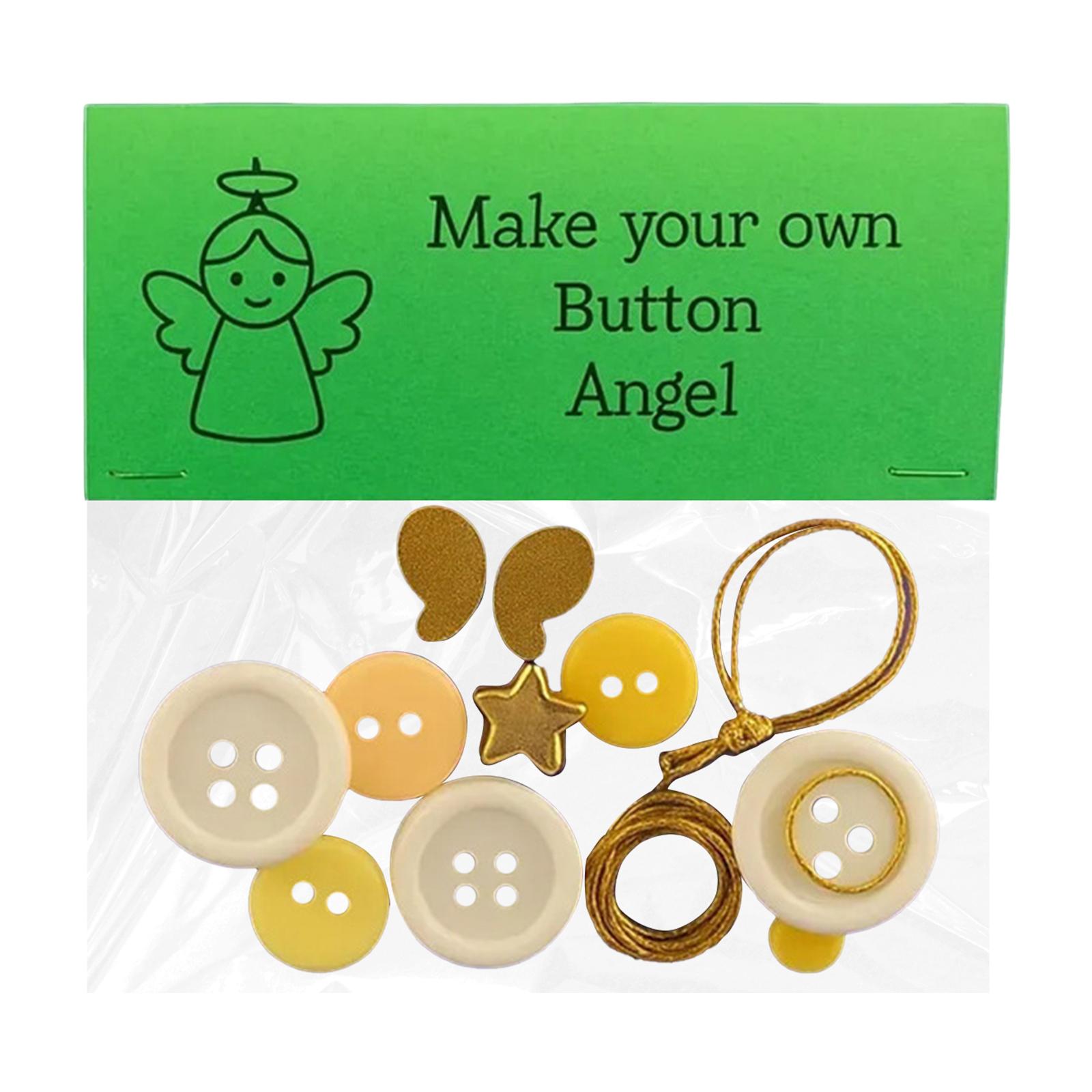 

DIY Button Christmas Decoration Set Homemade Sewing Ornaments Christmas Ornament Kit for Holiday Decoration Xmas Party Supplies