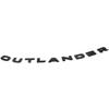 Hood Emblem Gloss Black Nameplate Compatible with 2022-2024 Outlander (Gloss Black)