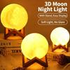 Maanlamp LED Nachtlampje Batterijgevoed Met Standaard Sterrenlamp Voor Slaapkamerdecoratie Nachtlampjes Kinderen Cadeau Maanlamp