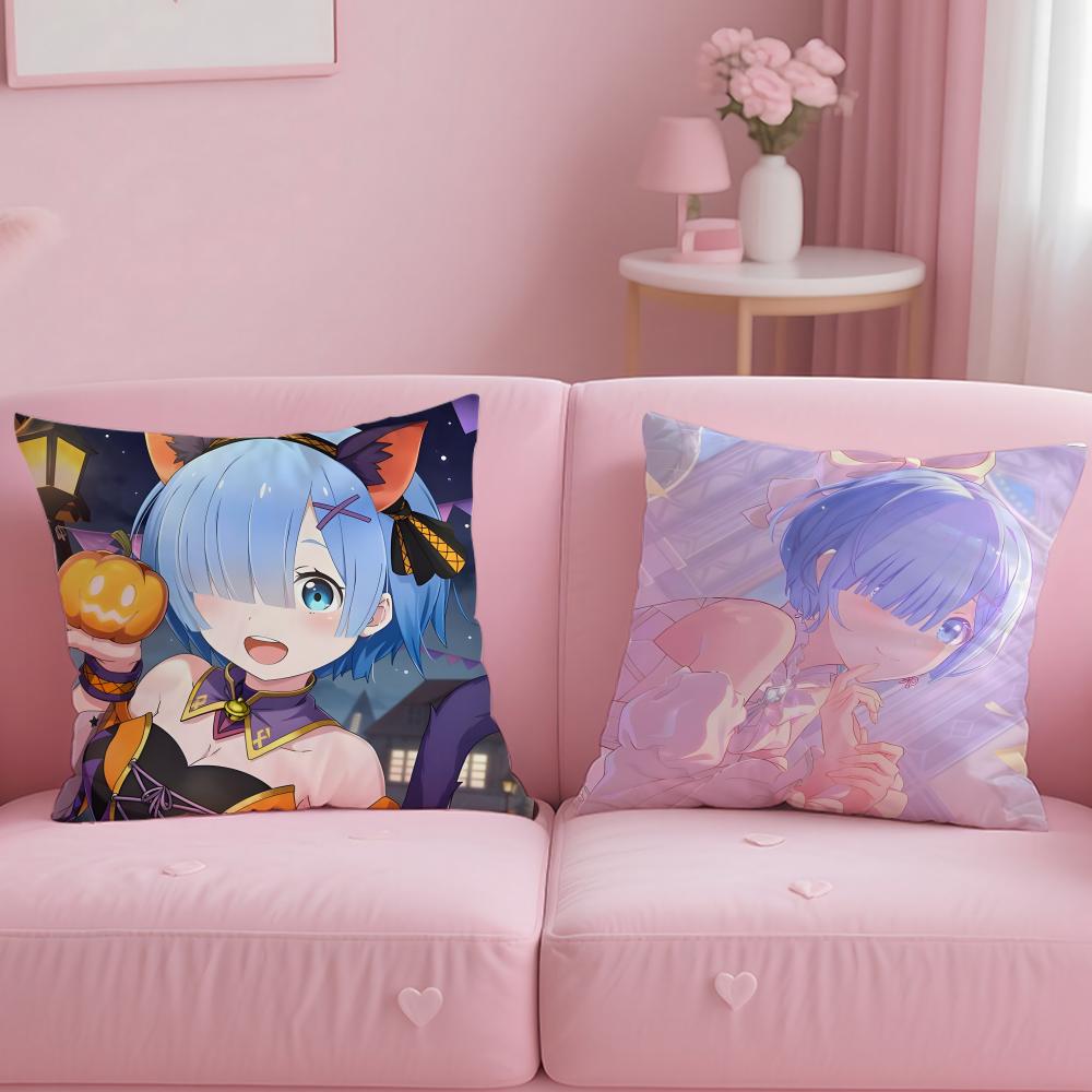 ReLife In a Different World from Zero Cushion Cover Soft  EasyWash Pillow Case  Versatile for Couch Bed Travel and Office