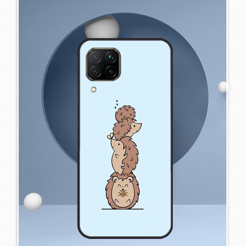 Kawaii Hedgehog For Huawei Nova 12i 12s 11i 8i Y91 Y60 Y70 Y72 Y90 Y61 9 10 SE P20 P40 Lite P30 P60 Pro Case
