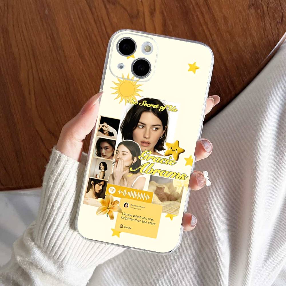 Popular G-gracie Singer A-abrams For IPhone 11 12 13 14 15 16 17 Pro Max Plus 13 Mini Silicone Soft Transparent Back