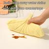 Hanging Loop Hand Towel Leaf Shape Towel, Soft Absorbent with Loop, Thickened Coral Velvet Cute Maple Ginkgo Design for Kitchen Bathroom Drying
