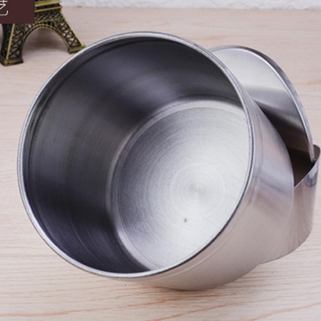 Fashion Home Office Desk Trash Bin Stainless Steels Swing Top Lid Small Waste Organizers Rubbish Can For Tight Space