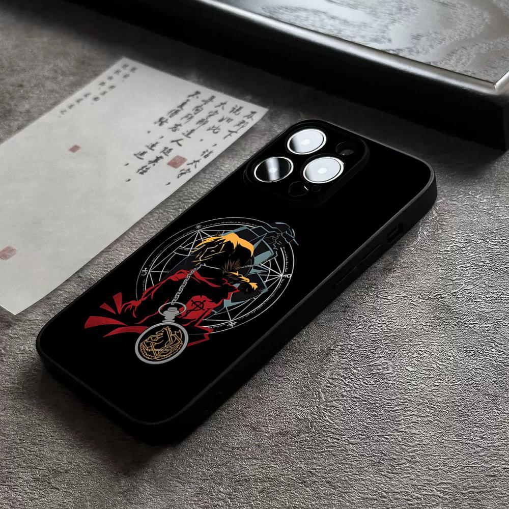 

F-FULLMETAL A-ALCHEMIST Phone Case For 17 Pro Max Iphone 16 14 Pro Max 12 15 Plus 13 Pro 11 Xr X Xs 8 Plus Back Cover iPhone11 ProMax